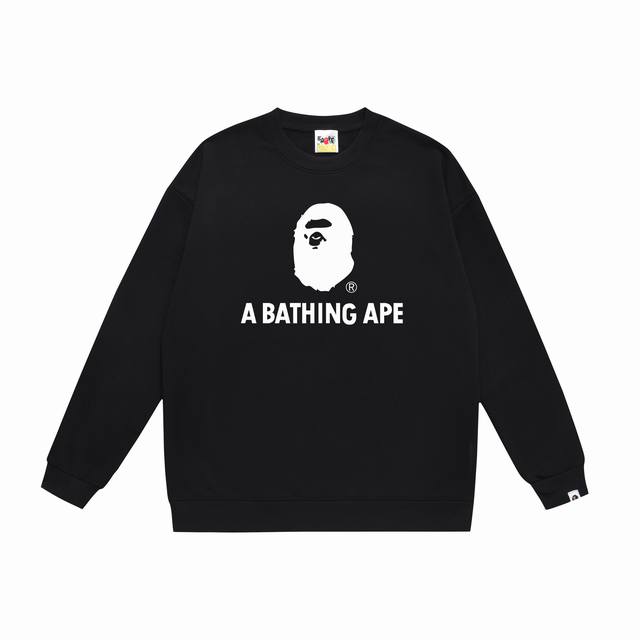 Style No. Sc363# Top version Bape ape head classic letter print round neck sweat