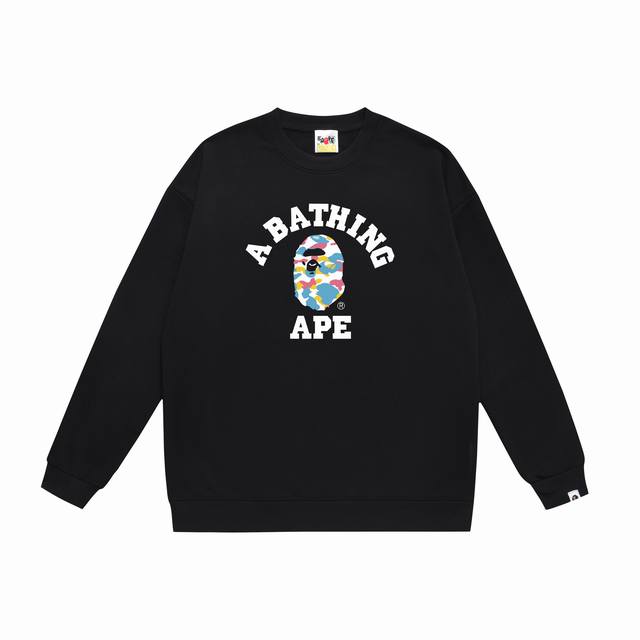 Style No. Sc356# Top version Bape ape head letter print round neck sweatshirt Ma
