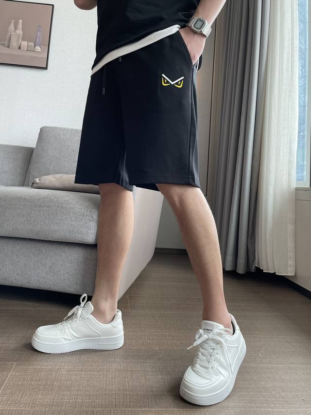 Fd Fendi short-sleeved shorts 2025 spring and summer new casual shorts! Precisio
