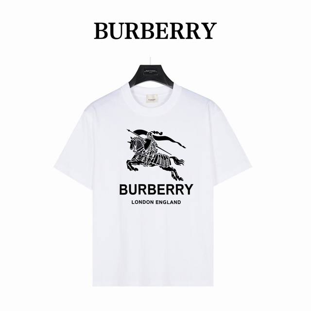 Burberry classic big logo Style: Bb09 White 240g heavyweight small drop shoulder