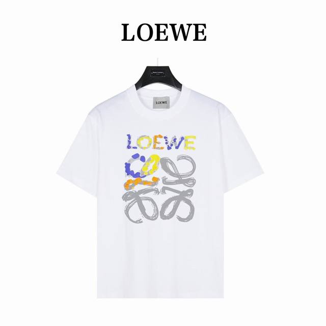 Loewe Graffiti Painted Letters Style No.: Lw02 White 240g heavyweight slightly d