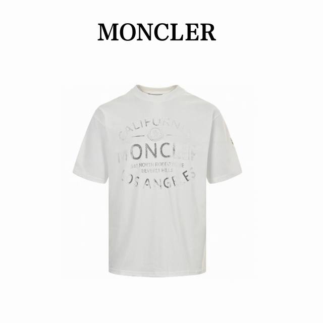 Moncler 24Ss mottled distressed gradient letter print short sleeves Customized 4