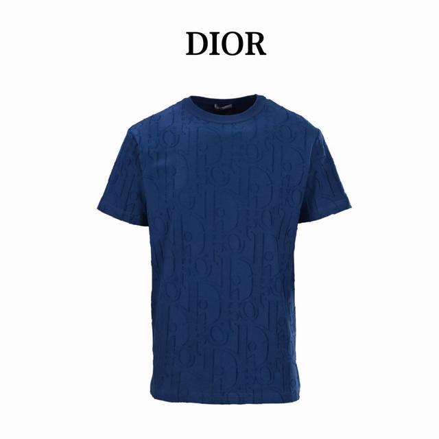 Dior Cd Obliave jacquard full-printed short-sleeved T-shirt Customized jacquard
