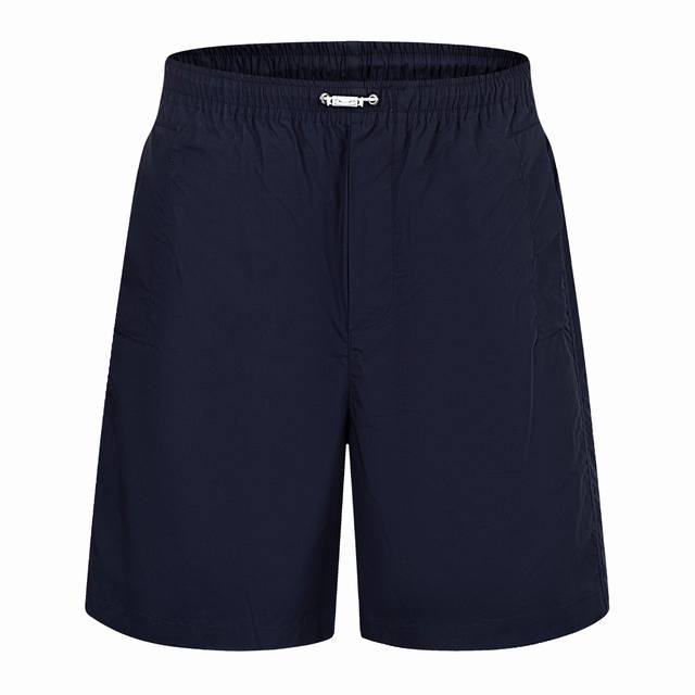 Exclusive supply of Guc logo cotton poplin shorts navy blue fabric uses cotton f