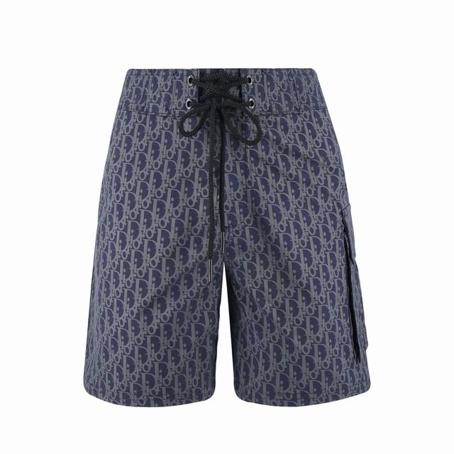 Exclusive supply Cd jacquard full print work shorts blue Original 8229 purchased
