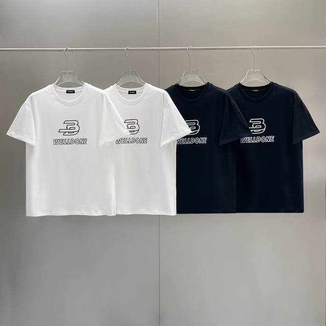 Style No. W50 We11Done classic basic couple loose hollow chain slogan print-orig