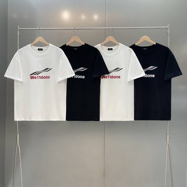 Style No. W40 We11Done classic basic couple loose cola wave slogan print-origina