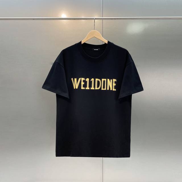 Style No. W40 We11Done classic basic couple loose tape slogan print-original qua