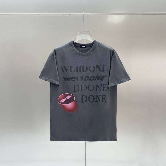 Style No. W30 We11Done classic basic couple chocolate barrage slogan print-origi