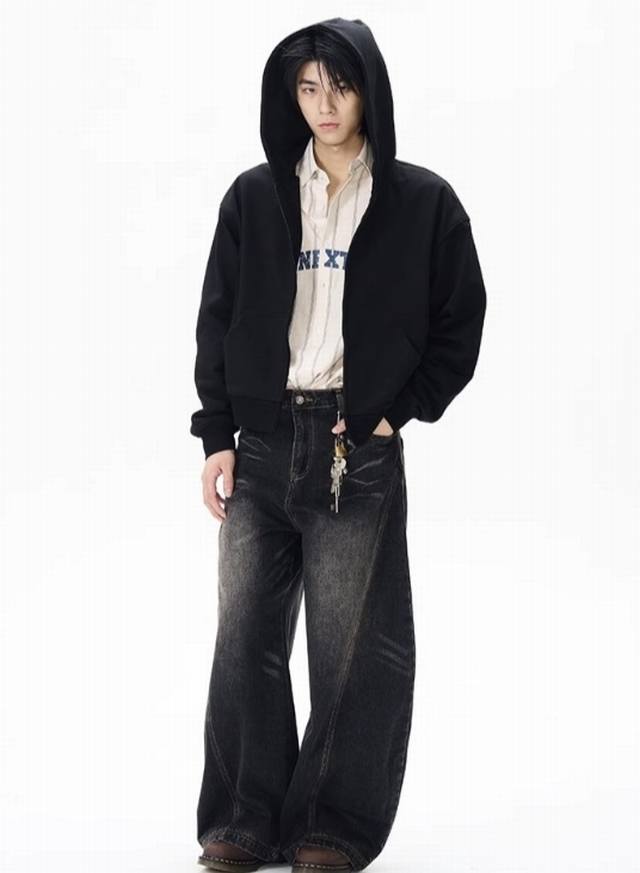 Style No.-896 Cleanfit American retro two-color workwear patchwork pockets Vinta