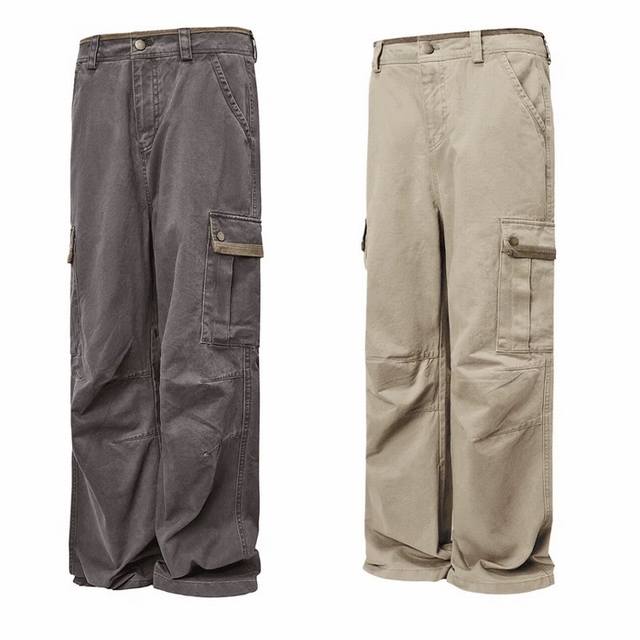 Style No.-832 American style distressed washed casual retro multi-pocket overall