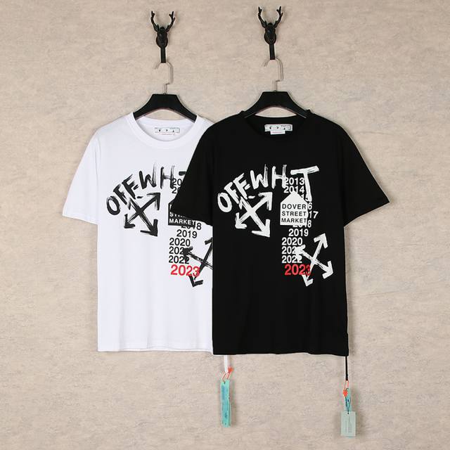 1277- Black White SML Xl Off White The trend chronicle of these two T-shirts Off
