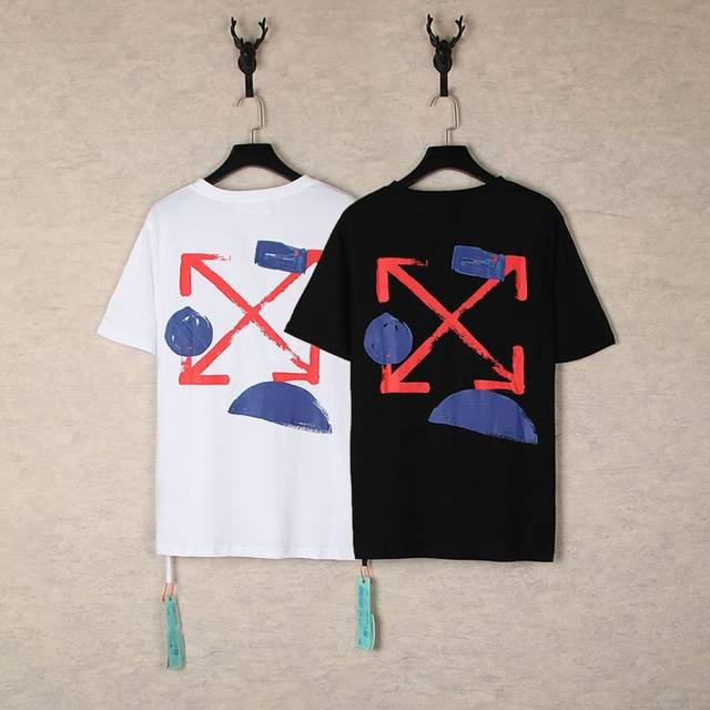 1279- Black White SML Xl Off White These two T-shirts have a street art style. O