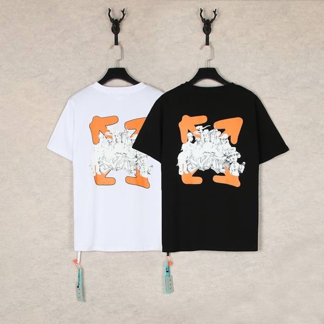 1260- Black White SML Xl Ootd Off White T-shirt, a must-have for fashionistas Ow