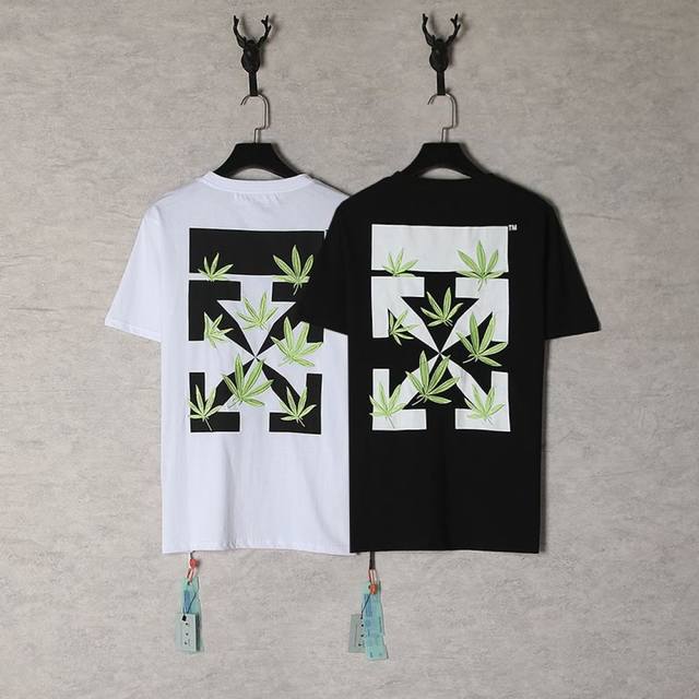 1255- Black White SML Xl Off-White's two T-shirts are a wonderful collision of f