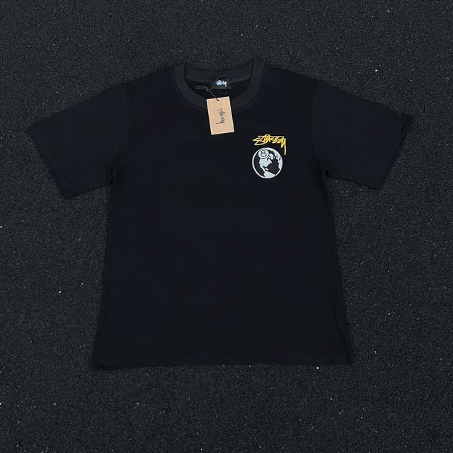 Model No. 321 Stussy Ss25 New Heavy Heavy Towel Couple Loose Short Sleeve T-shir