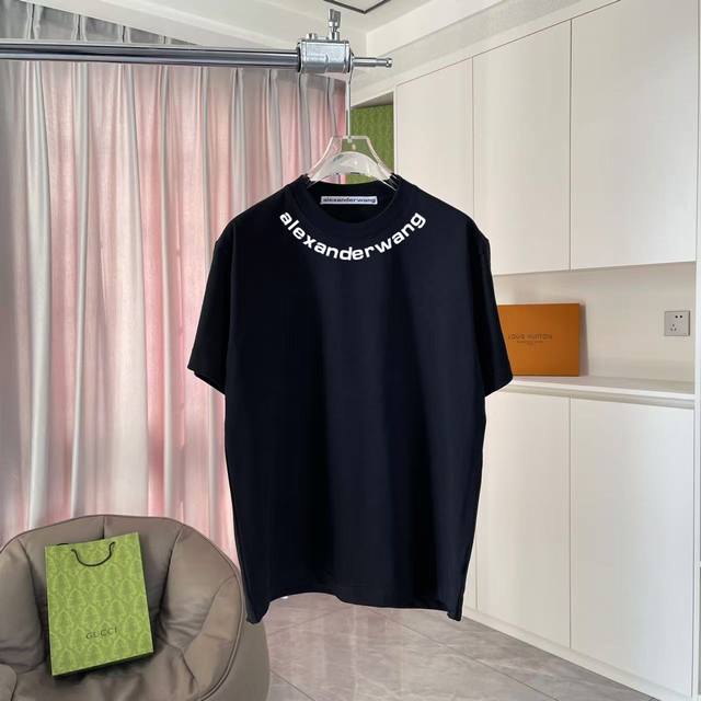 Alexanderwang 2025 Spring and Summer New Letter Logo Printing Custom Fabric 300G
