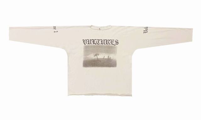 Y45# Yeezy Kanye Vultures1 album cover peripheral long sleeve Color: Black Apric