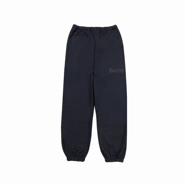 Y71# Kanye Yeezy Bully album peripheral thin fleece sweatpants Color: Carbon Bla