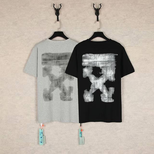 1273- Black Gray SML Xl Off-White These two T-shirts are a must-have for trendse
