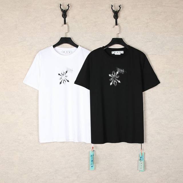 1275- Black White SML Xl Off-White black and white T-shirts, the perfect interpr