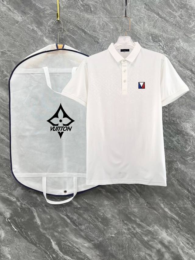 High-end quality Lv Louis Vuitton 25 Spring and Summer Full Jacquard Lapel Short
