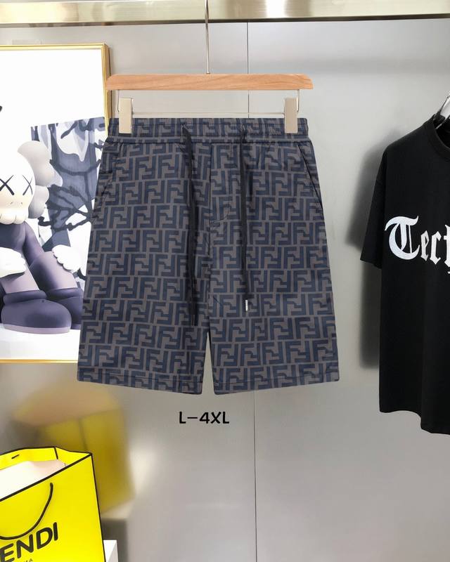 Fendi 2025 new fashion casual shorts, the most fashionable and latest logo decor