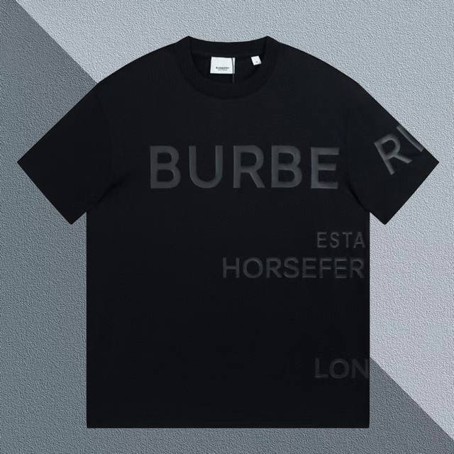 High version Bbr Horseferry printed cotton loose T-shirt Bur ace channel Second