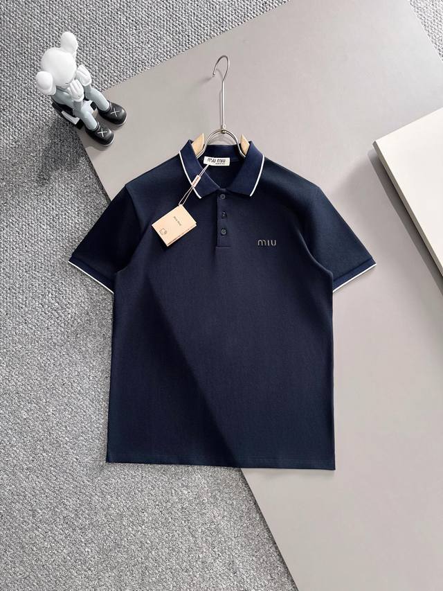 Miu Miu* 2025 Spring/Summer New Model Original High Version Miu Miu Polo Shirt M