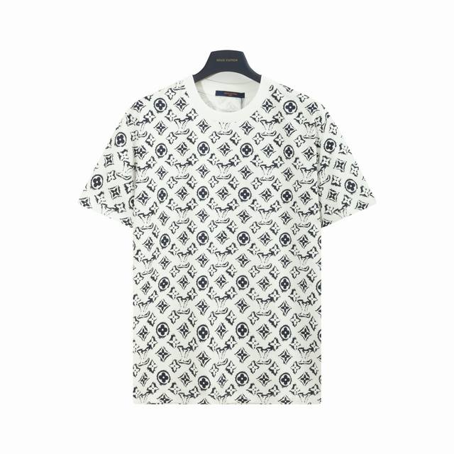 Louis Vuitton Lv monogram full-printed Logo short-sleeved T-shirt High-density e