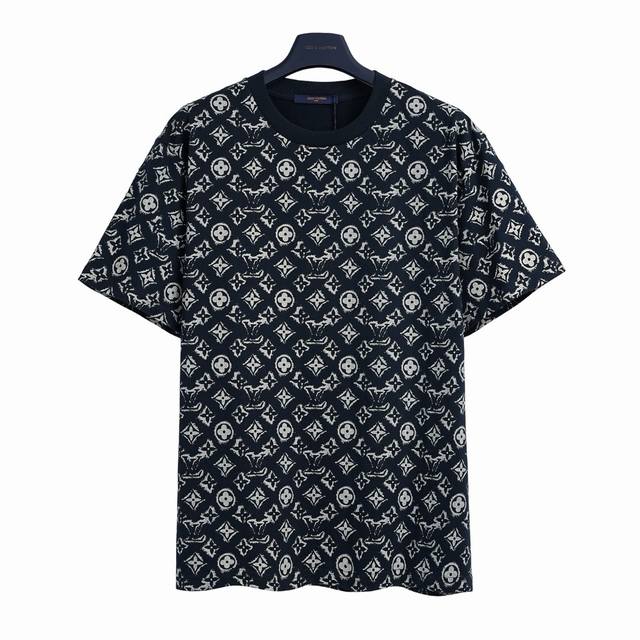 Louis Vuitton Lv monogram full-printed Logo short-sleeved T-shirt High-density e