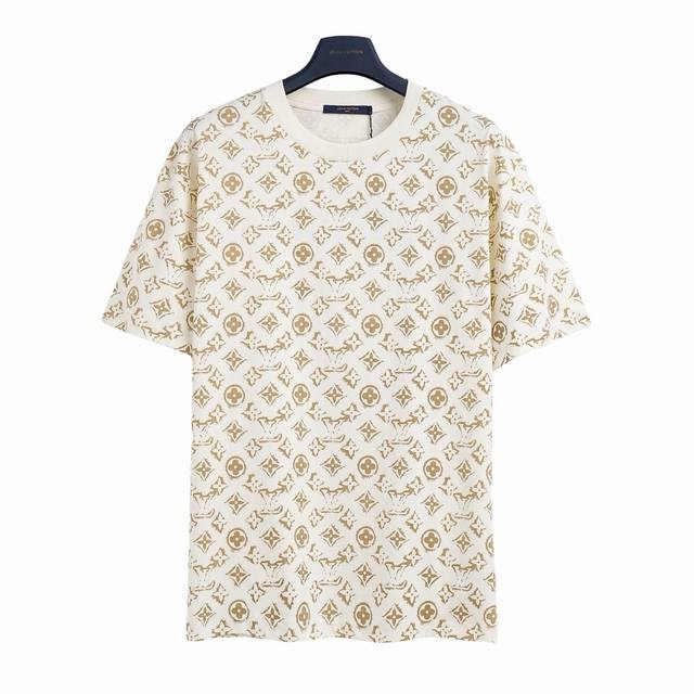 Louis Vuitton Lv monogram full-printed Logo short-sleeved T-shirt High-density e