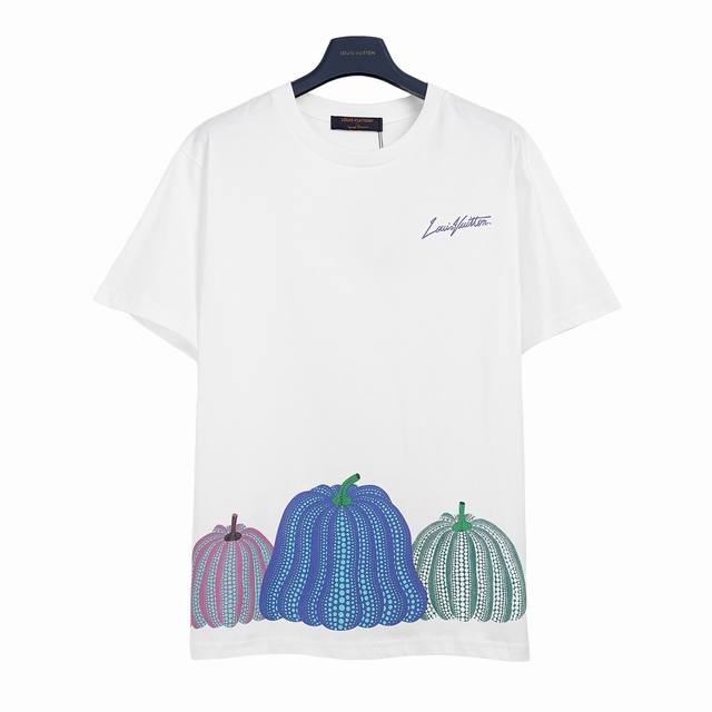 Louis Vuitton Lv Yayoi Kusama co-branded pumpkin print short-sleeved T-shirt Cus