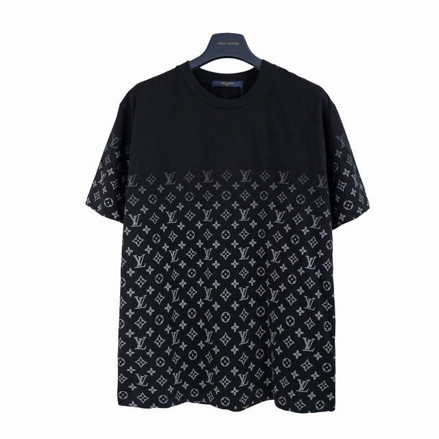 Louis Vuitton Lv old flower full print gradient logo printed short-sleeved T-shi