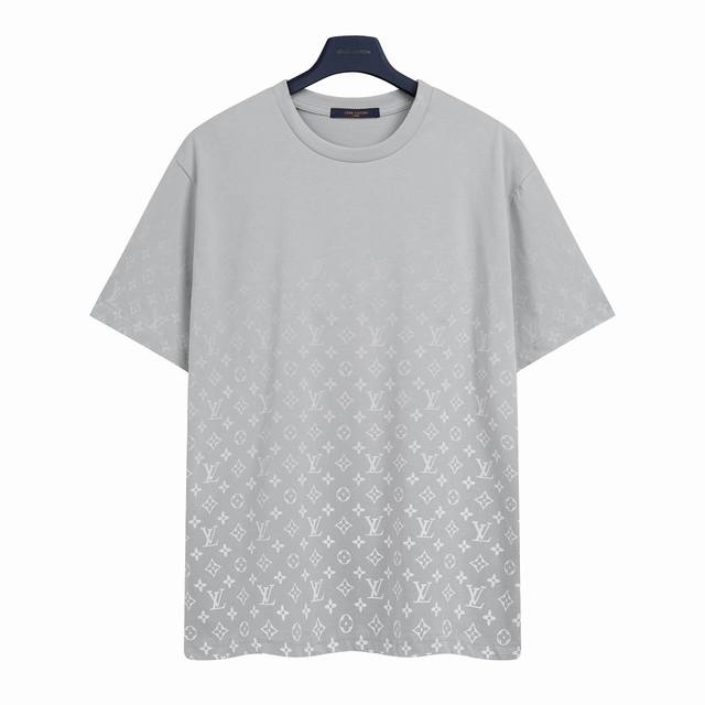 Louis Vuitton Lv old flower full print gradient logo printed short-sleeved T-shi
