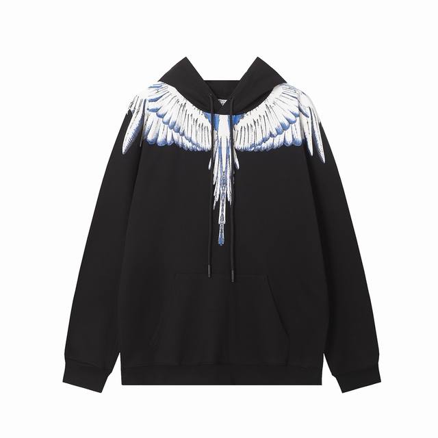 Marcelo Bron high quality autumn and winter new Mb wings white and blue feather