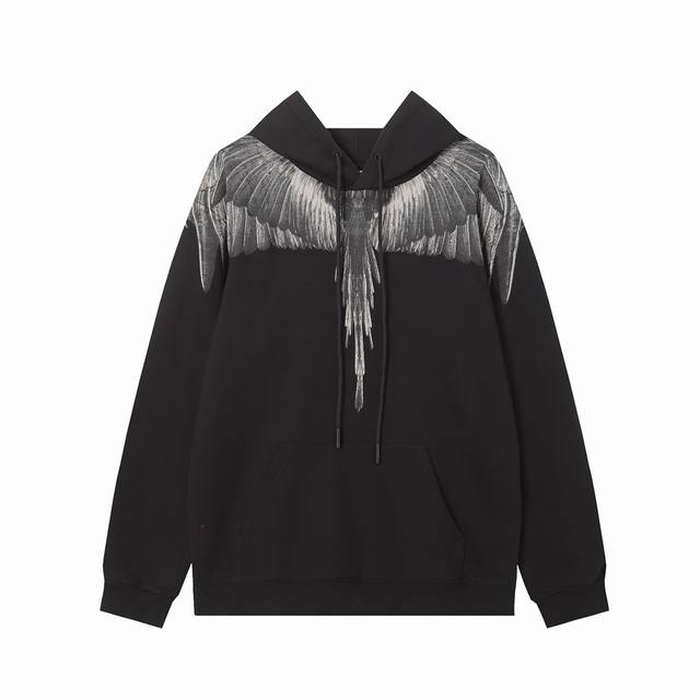 Marcelo Bron high quality autumn and winter new Mb wings black and gray feather