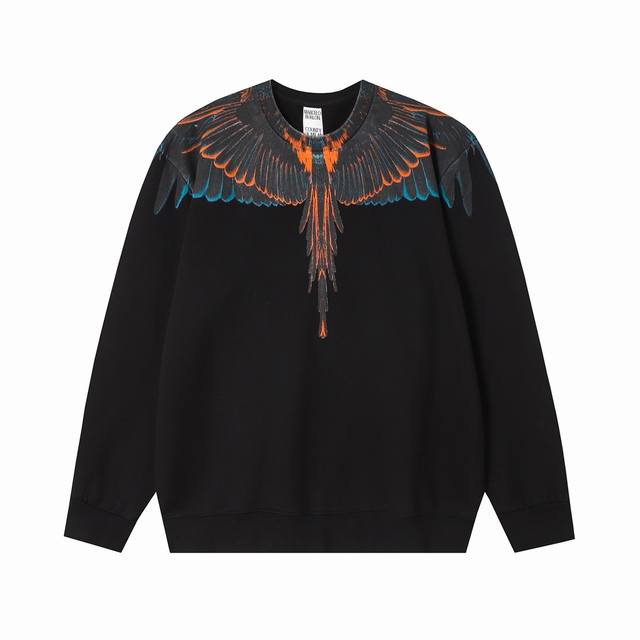 Marcelo Bron high quality new autumn and winter Mb orange green feather wings ro