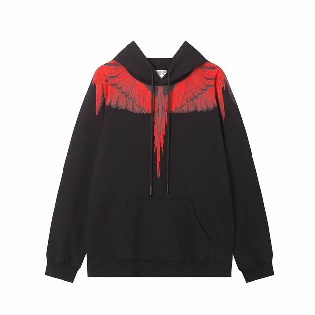 Marcelo Bron high quality Mb new style wings red and black feather print pure co