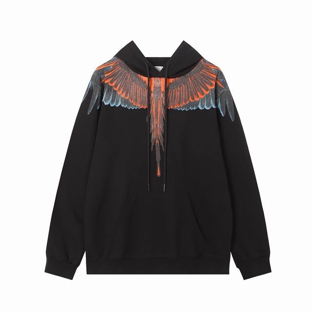 Marcelo Bron high quality Mb new orange blue gradient wing feather pure cotton h