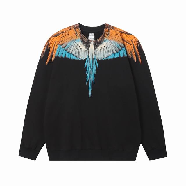 Marcelo Bron high quality Mb new autumn and winter wear gradient orange blue fea