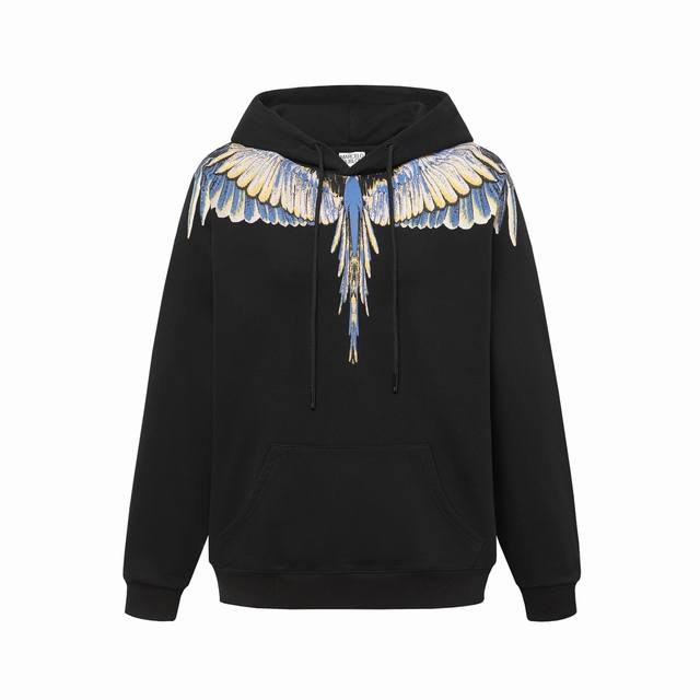 Marcelo Bron high quality Mb autumn and winter yellow and blue contrast feather