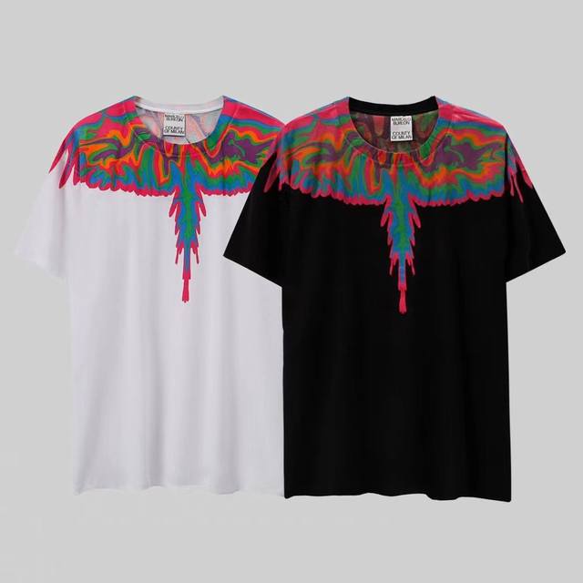 Marcelo Bron High Quality Mb Abstract Wings Short Sleeves Size: SML Xl Xxl