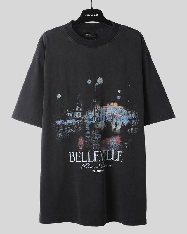 Balenciaga Ss25 The highest version on the market Getaria night scene short slee