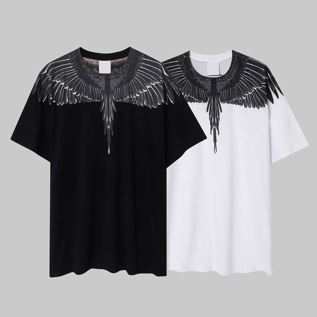 Marcelo Bron Mb Universe's Strongest Edition Black and White Feather Wings Cotto