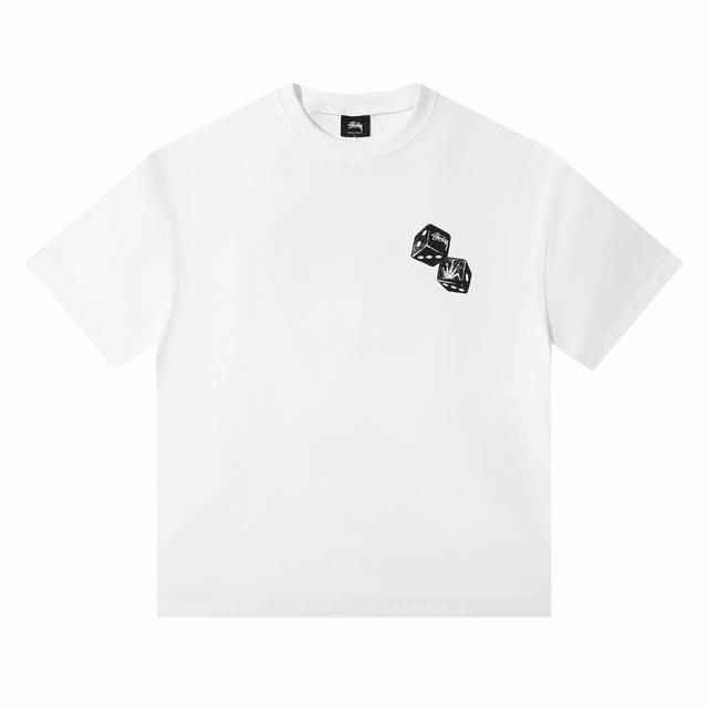 Style No. S197 Stussy Fw24 New dice print short sleeves White Black Smlxl Size