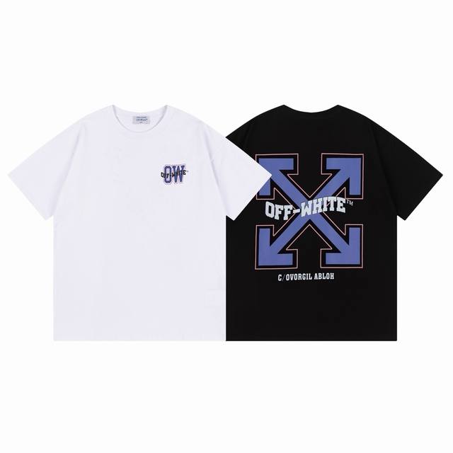 9062#, Off White new loose fit short-sleeved T-shirt Size: SML Xl Color: Black W