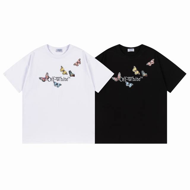 9060#, Off White new loose fit short-sleeved T-shirt Size: SML Xl Color: Black W