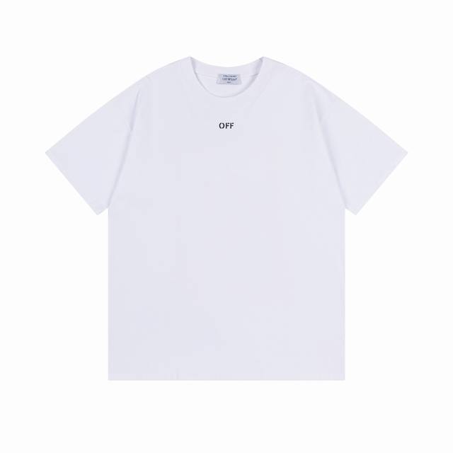 9025#, Off White new loose fit short-sleeved T-shirt Size: SML Xl Color: White