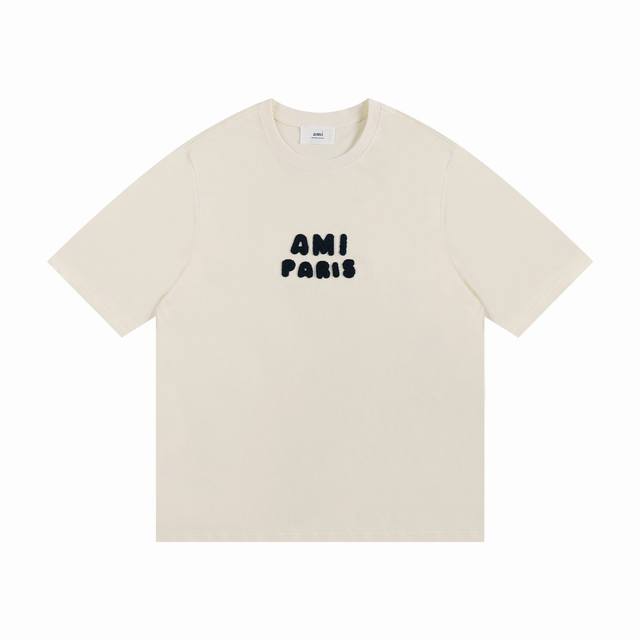 Style 123 Four colors Ami2025 Spring and Summer New T-shirt Short Sleeve The pro
